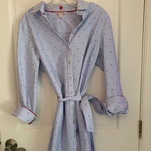 Brooks Brothers Red Fleece Cotton Shirtdress